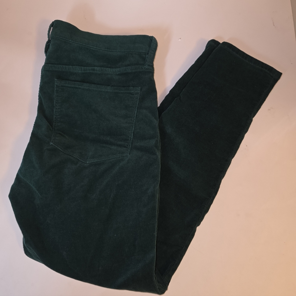 JCrew Factory High Rise Skinny Pants Size 31 Academic Green